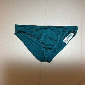 Freshwater Womens XXL Shiny Emerald Green Hipster Bikini Bottom